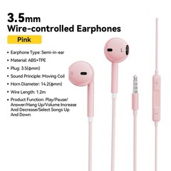 Essager 3.5mm Wired Headphones In Ear Headset Wired Earphones with Microphone St