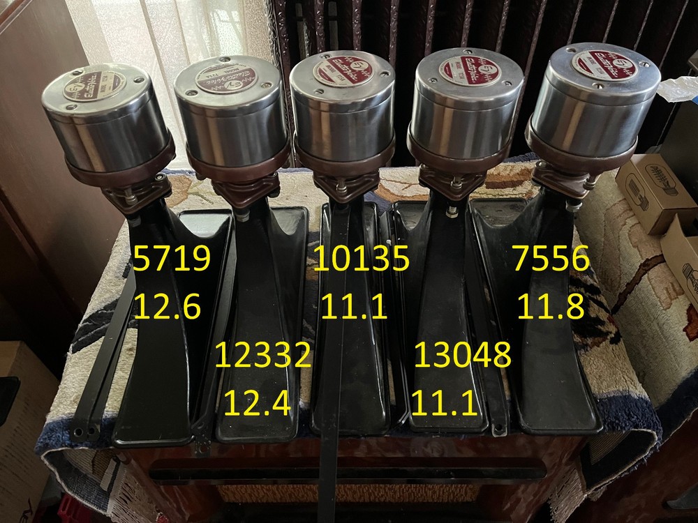 orig 1950’s chrome Electro-Voice EV T25A 16 Ohm 8HD horn – up to 5 pc available