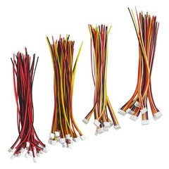 60Pcs JST PH 2.0mm Connector Cable Wire 26AWG 2/3/4/5 Pin Assortment Kit