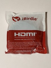 iBirdie 4k 20ft HDMI cable With ETHERNET 24k Gold Plated Apple TV Smart TV Comp.
