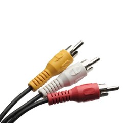 Premium 3 RCA to 3 RCA Male To Male Composite Audio Video AV Cable VCR DVD 3FT