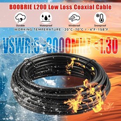 UHF PL259 Male Coax Jumper Cable 1.64ft BMR200 For SWR Meter Ham Radio 2 PCS