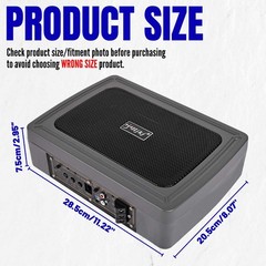 1200W Car Subwoofer Under-Seat Sub Woofer Speaker Stereo Slim Amplifier 6″*8″ US