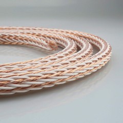 12TC 24 Strands 5AWG 8N OCC Pure Copper Bulk Cable HiFi Speaker Bi-wire DIY Lot