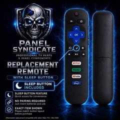 2 Pack Replacement Remote Compatible with Roku TV RC280 RC282 Style Sleep Button