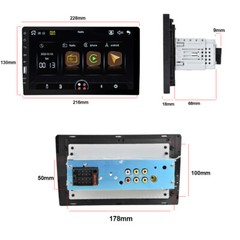 9 in Car Stereo Single 1 DIN Apple Carplay Android Auto HD Touch Screen FM-Radio