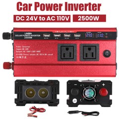7000Watt Power Inverter Pure Sine Wave 24V to 110v 120v Solar Off Grid System RV