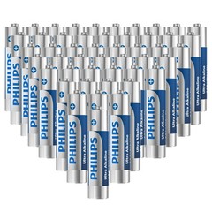 Lot Original Philips AAA Battery Ultra Alkaline AAA Batteries 1.5V Long lasting
