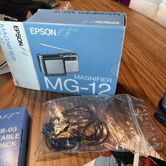 Vintage Epson “Elf” Mini Color Television, LCD Screen, Original Box, great shape