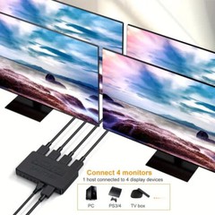 4K HDMI 1080P 2.0 Cable Repeater Mirror Splitter Amplifier HUB Box 3D 1 In 4 Out