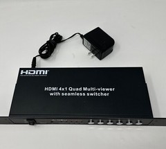 A-Neuvideo 4×1 HDMI Quad Screen Multi-Viewer & Seamless Switcher, Rack Mount