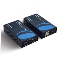 USB 2.0 Over Ethernet Cat5e/6 Extender LAN Upto 330 Feet – Extends 2 Ports