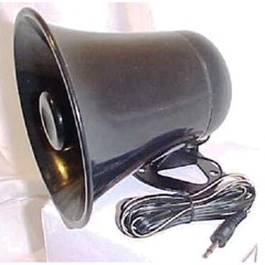 PA Horn Speaker w/Plug & Wire – 5 inch for CB/Ham Radio
