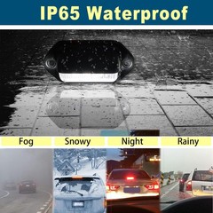 2PCS Xenon White LED License Plate Light – 12V-24V DC Waterproof 6-SMD Lamp Tail