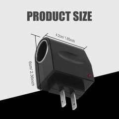 100-240V AC To 12V DC Car Cigarette Lighter Socket Power Adapter Converter LOT