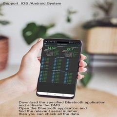 JK Smart BMS 4S-8S 200A Active Balance 2A BMS LiFePo4 Li-ion BMS BT/RS485 lot US