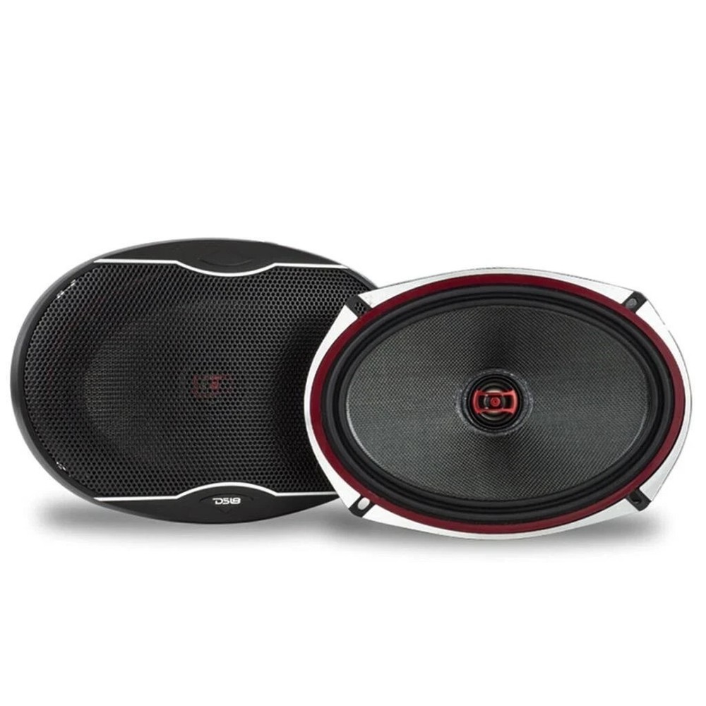 DS18 EXL-SQ6.9 560 W Max 6″ x 9″ 2-Way 3-Ohm Stereo Car Audio Coaxial Speakers