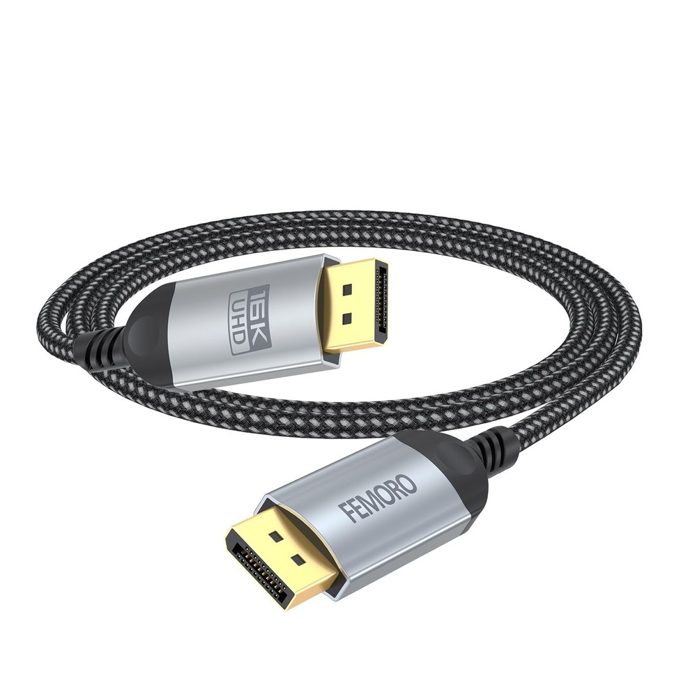 Display Port Cable 3ft, DisplayPort 2.1 16K60Hz 8K120Hz 4K240Hz 2K360Hz 1080P…