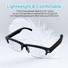Lightweight AI Smart Glasses – Bluetooth, Photochromic Lenses, with Speakers