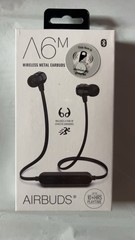 Bluetooth Wireless Metal Earhooks Included 10 Hours Playtime Black NEW