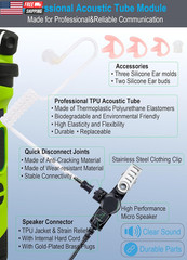 3.5Mm Listen Only Earpiece Compatible with Speaker Mic, Acoustic Tube Receive On