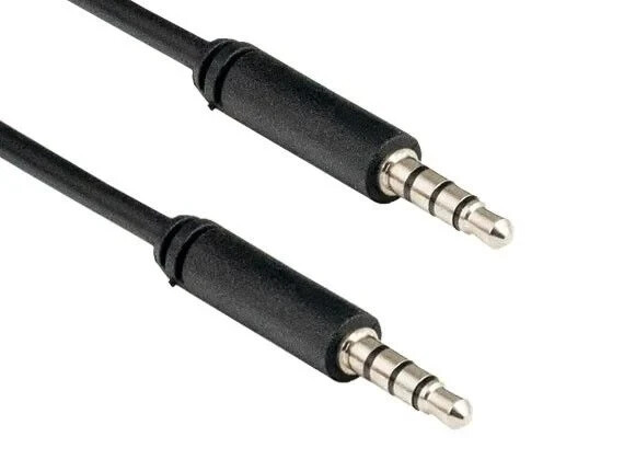 3.5mm TRRS Male to Male Audio & Microphone Cable – 3ft / 6ft / 12ft / 25ft