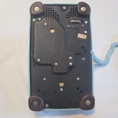 Light Blue Rotary Dial Desk Phone by Bell Systems Western Electric 1971 USA 500