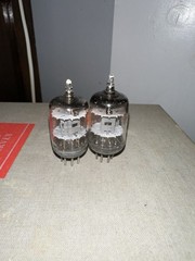 Matched Pair GE Five Star 5654 / 6AK5W Vacuum Tubes Untested Vintage USA