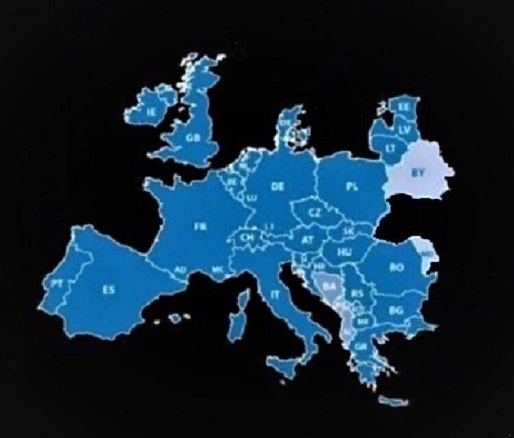 Europe GPS Map 2027 for Garmin devices on microSD