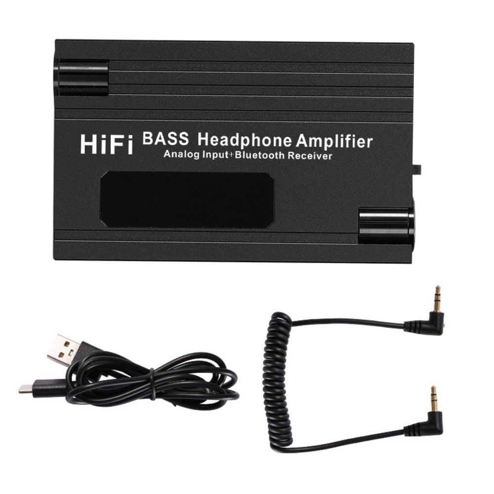 HIFI Headphone Amplifier Stereo Audio 3.5mm AUX 16-600Ω Portable for MP3/MP4/PS4