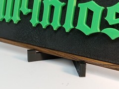 McIntosh Lettering Sign Green on Textured Black – 10.5 x 4.5 MUST SEE