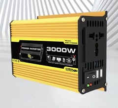 USB Car-Inverter Dual Car Voltage Transformer 3000W DC 12V To AC 110/220V