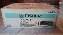 Fisher DAC-503 5-Disc CD Changer Black Remote Stereo L/R RCA 1993