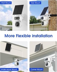 ONE YEAR FREE TRAFFIC Solar Powered No Wifi Security Camera 4G LTE SIM Card