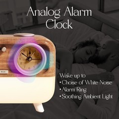 Fuse DRM Sleep Machine Bluetooth Speaker w/ Alarm Clock & Adjustable Lighting