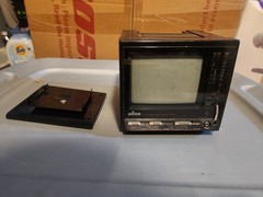 Unitech The Private Eye PE-10 Portable B&W Mini TV/Radio
