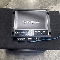 Rockford Fosgate Punch P2 Subwoofer Enclosure w/ R500X1D Amplifier Single Port