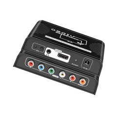 5 RCA Ypbpr Component Coaxial Audio to HDMI Video Converter for DVD PS2 XbAr