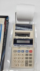 Vintage Sharp EL-1611 C Hand Held Print Display Calculator 10-Digit Printer