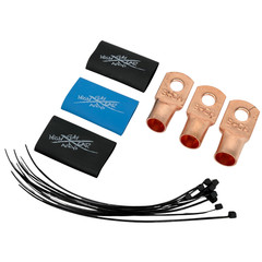 Sky High Car Audio E-Series 1/0 Big 3 Upgrade BLUE/BLACK Electrical Wiring Kit