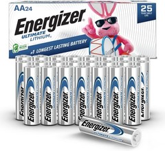 Ultimate Lithium AA Batteries, 24 Pack, 1.5V Long-Lasting for High-Drain Devi…