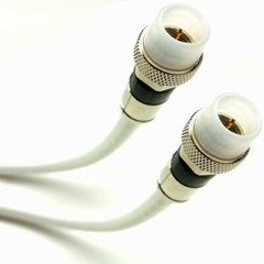 TRI-SHIELD WEATHER SEAL 18AWG Indoor Outdoor RG-6 Coaxial Cable BRASS CONNECTOR