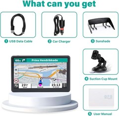 Garmin Car Truck GPS Navigation 7 Inch Touch Screen 2025 Maps Spoken Direction