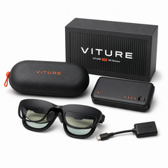 VITURE Pro XR Glasses w/ Mobile Dock USB-C Charge & Play Adapter Box