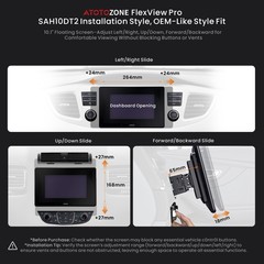 ATOTO X10 10″ 1Din 8GB RAM Car Stereo Android 13 GPS 4G LTE 36B-EQ AI Octa-Core