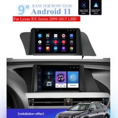 9″ Android Stereo Radio GPS Head Unit For Lexus RX Series 09-15 Built-in Carplay