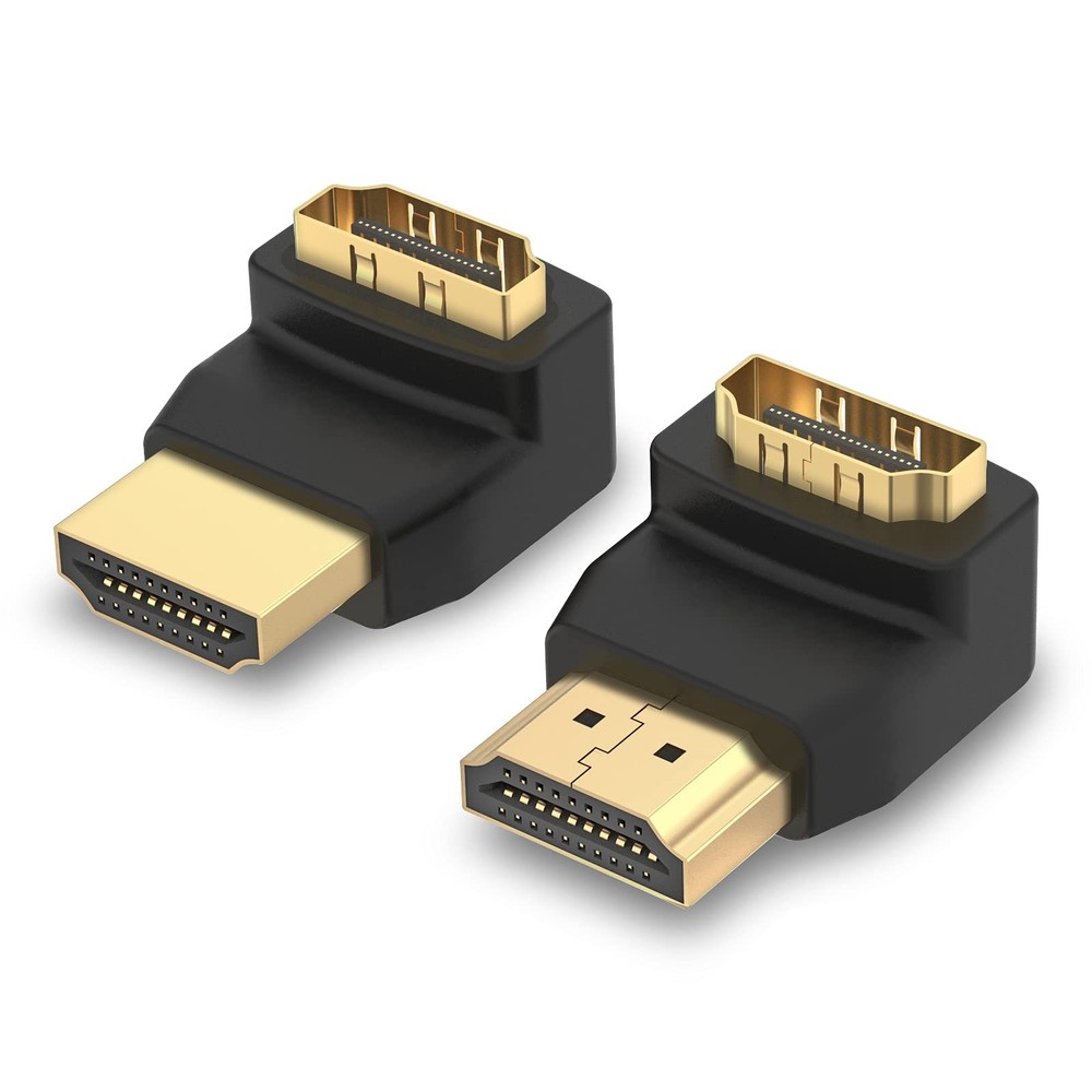 Black Gold HDMI 90 and 270 Degree Adapter Male to Female
