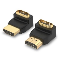 Black Gold HDMI 90 and 270 Degree Adapter Male to Female