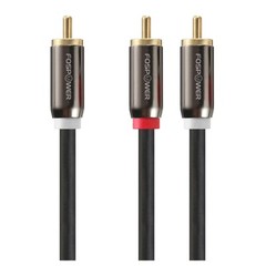 24K Gold Plated RCA Y-Adapter 6ft – Enhanced Audio Splitter for Subwoofers