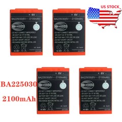 4Pcs 2100mAh Ni-Mh Battery For HBC Pump Truck Remote Control Battery BA225030 6V